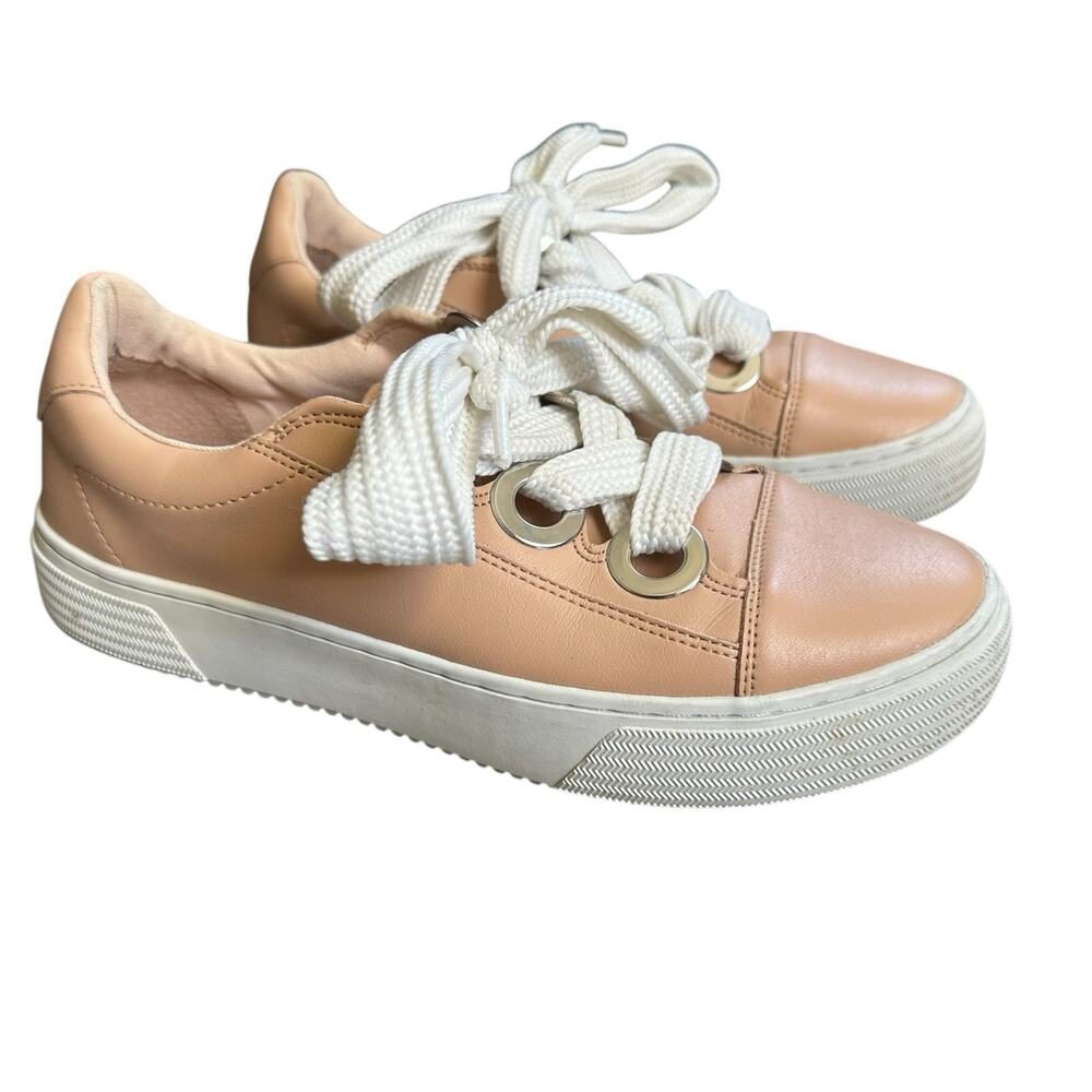 Zara Basic Baby Pink XL Shoelace Fashion Sneakers 9